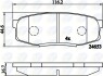 - Гальмівні колодки до дисків - (0446660160, 04466YZZAC, 0446660120) COMLINE CBP02124 (фото 1)