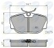 - Гальмівні колодки до дисків - (34111154442, 34111154443, 34111155998) COMLINE CBP0361 (фото 1)