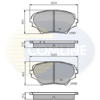 - Гальмівні колодки до дисків - COMLINE CBP0944