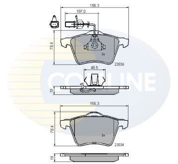 - Гальмівні колодки до дисків - (7D0698151A) COMLINE CBP11168