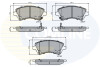 - Гальмівні колодки до дисків - (04465YZZDC, 0446502130, 0446502061) COMLINE CBP31154 (фото 1)
