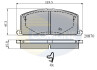 - Гальмівні колодки до дисків - (04465YZZAA, 446510040, 446512010) COMLINE CBP3163 (фото 1)