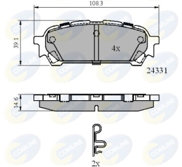 - Гальмівні колодки до дисків - COMLINE CBP31775