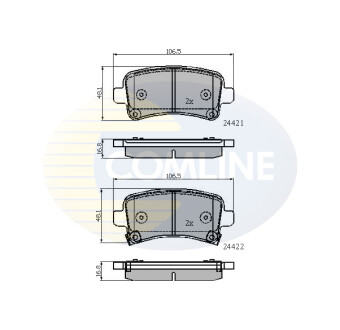 - Гальмівні колодки до дисків - COMLINE CBP31795