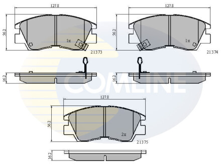 - Гальмівні колодки до дисків - (dbp511111, mb500812, mb500813) COMLINE CBP3295