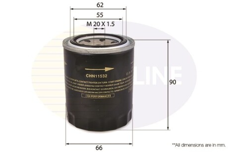 - Фільтр оливи (аналогWL7107/OC115) - COMLINE CHN11532