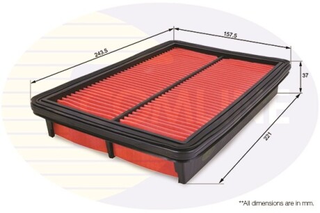 Повітряний фільтр - (75583381, B59513Z40, B59513Z409A) COMLINE CMZ12457