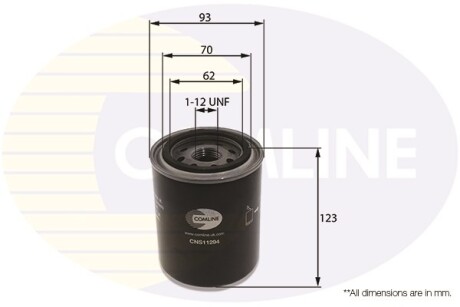 - Фільтр оливи (аналогWL7155/OC273) - (1520820N03, 1N0214302, 1N1314302) COMLINE CNS11294