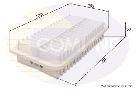 Повітряний фільтр - COMLINE CTY12250