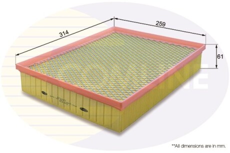 Воздушный фильтр - COMLINE EAF830