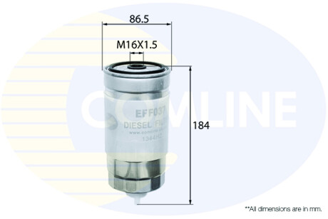 Топливный фильтр - COMLINE EFF037