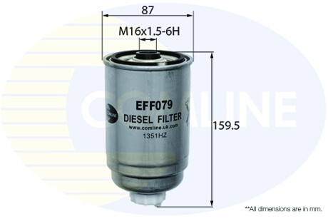 - Фільтр палива (аналогWF8238/KC80) - COMLINE EFF079