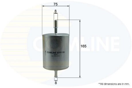 Топливный фильтр - (4103735, 1S719155BA) COMLINE EFF118