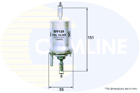 Паливний фільтр - COMLINE EFF129