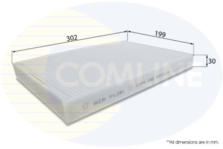 - Фільтр салону (аналогWP6828/LA75) - COMLINE EKF119