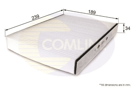 - Фільтр салону (аналогWP9110/LA169) - COMLINE EKF121