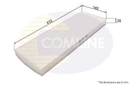 - Фільтр салону (аналогWP6818/LA49) - (1808607, 90464424, 90512779) COMLINE EKF166