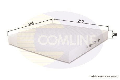 - Фільтр салону (аналогWP9186/LA158) - COMLINE EKF188