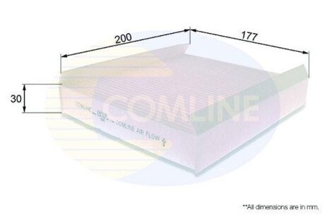 - Фільтр салону (аналогWP9320) - COMLINE EKF198