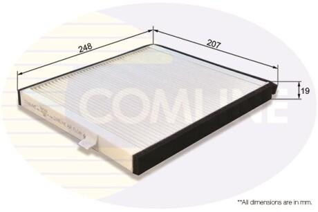 - Фільтр салону (аналогWP9254/LA361) - (95981206) COMLINE EKF202