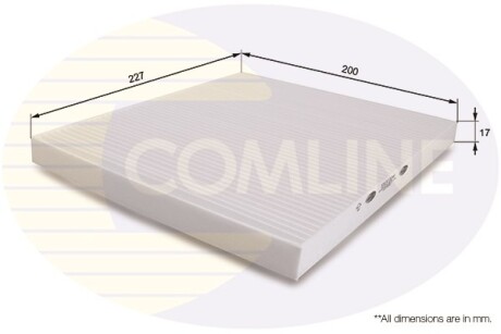 - Фільтр салону (аналогWP9302/LA301) - COMLINE EKF204