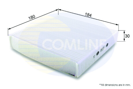 - Фільтр салону (аналогWP9314) - (08975B4000100, 71743821, 9586062J00000) COMLINE EKF257 (фото 1)