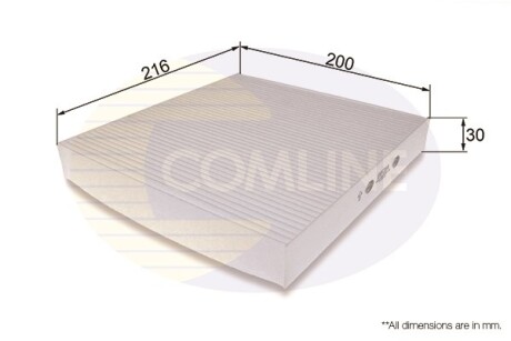 - Фільтр салону (аналогWP9322/LA424) - COMLINE EKF264