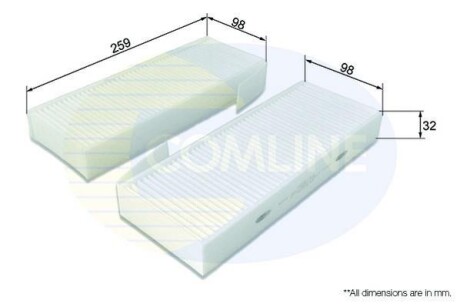 Фільтр салону - COMLINE EKF370-2