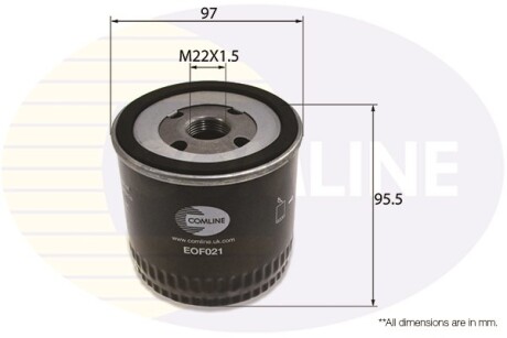 - Фільтр оливи (аналогWL7089/OC232) - COMLINE EOF021