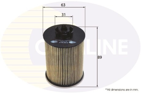 - Фільтр оливи (аналогWL7232/OX173/2D) - COMLINE EOF032