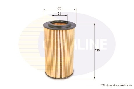 - Фільтр оливи (аналогWL7009/OX153/7D) - (0001802309, 0001802609, 0001802209) COMLINE EOF045 (фото 1)