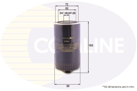 - Фільтр оливи (аналогWL7133/OC105) - (74115561) COMLINE EOF054