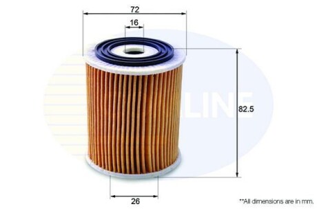 Фільтр оливи - COMLINE EOF167