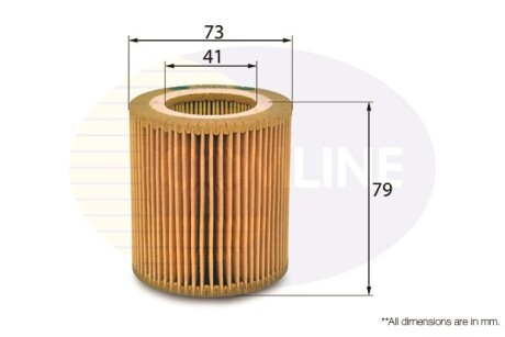 - Фільтр оливи (аналогWL7423/OX387D) - (11427953129, 11427566327, 11427541827) COMLINE EOF196 (фото 1)