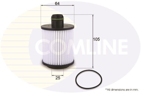 - Фільтр оливи (аналогWL7463/OX559D) - (95517794) COMLINE EOF238