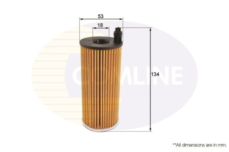 - Фільтр оливи (аналогWL7487/OX404D) - (11428507683, 04152WA010, 8507151) COMLINE EOF242 (фото 1)