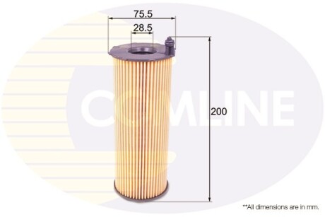 - Фільтр оливи (аналогWL7486/OX196/3D) - (057115561M, 95510722200) COMLINE EOF244