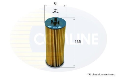 - Фільтр оливи - (05184526AA, 5184526AA, 68079744AA) COMLINE EOF287