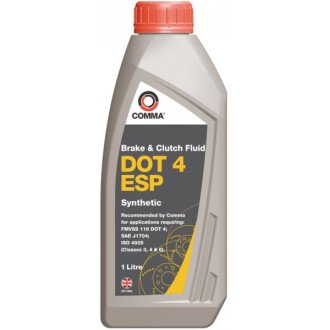 DOT 4 ESP 1л (BF4ESP1L) Рідина гальмівна - COMMA DOT4ESP1L (фото 1)