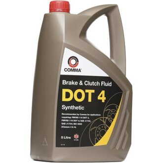 DOT 4 5л (BF45L) Рідина гальмівна - COMMA DOT4SYNT5L (фото 1)