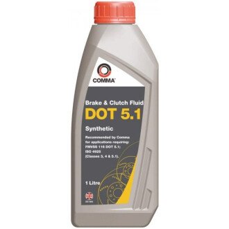DOT 5.1 1л (BF51L) Рідина гальмівна - COMMA DOT51SYNT1L (фото 1)