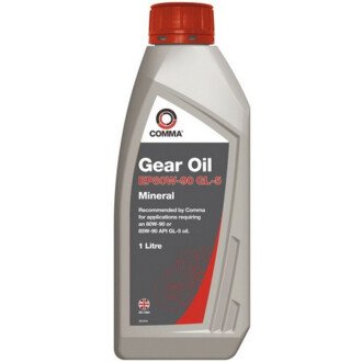 Масло трансмісійне Gear Oil GL-5 80W-90, 1л - COMMA EP80901L (фото 1)