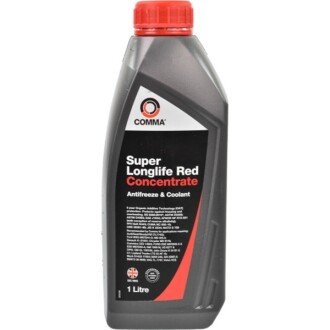 Антифриз красный концентрат G12+ Super Longlife Red Concentrate (SLA1L) 1л - COMMA SUPERLLREDKONC1L
