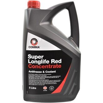 Антифриз красный концентрат G12+ Super Longlife Red Concentrate (SLA5L) 5л - COMMA SUPERLLREDKONC5L