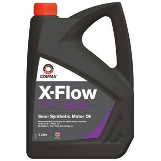 Моторна олива X-Flow Type F 5W-30, 4 л - COMMA XFF4L