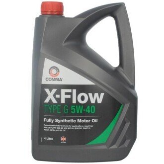 Моторное масло X-Flow Type G 5W-40, 4 л - COMMA XFG4L