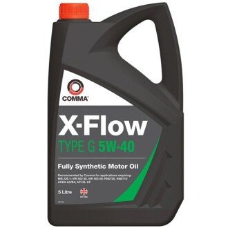 Моторна олива X-Flow Type G 5W-40, 5 л - COMMA XFG5L