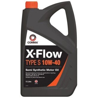 Моторна олива X-Flow Type S 10W-40, 5 л - COMMA XFS5L