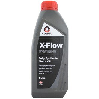 Моторна олива X-Flow Type V 5W-30, 1 л - COMMA XFV1L