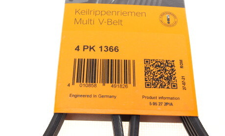 Фото 8 - Ремінь приводний Continental 4PK1366